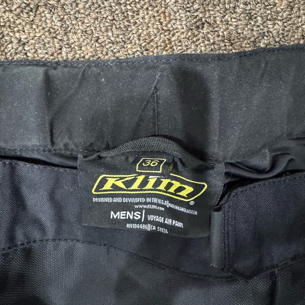 Klim Voyage Air Black Motorcycle Pants - Picture 2 of 6